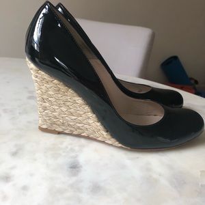 LK Bennett Maddox Black Patent wedge